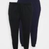 2er PACK - SLIM FIT JOGGERS - Jogginghose - Black/blue