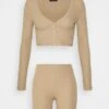 Even&Odd SET - Strickjacke - Beige
