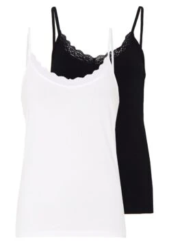 TRIM CAMI 2 PACK - Top - White/black 11 TRIM CAMI 2 PACK - Top - White/black -Even&Odd 3c664b11c1114436bd8bdd1e6a61a72f 1