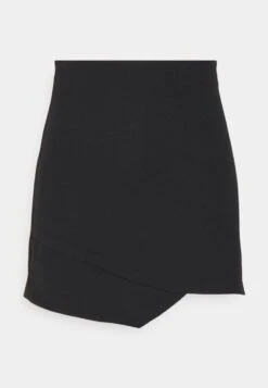 GATHERED MINI SKIRT - Minirock - Black -Even&Odd 4174f8de2b934e769d213c4c6e9925a9