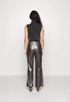 Stoffhose - Black/silver -Even&Odd 4c2876e02daa44629dc2ecc5c575dc79