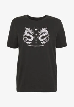 Even&Odd HATTIE MIRRORED DRAGONS TEE - T-Shirt Print - 801 - Anthracite 10 Even&Odd HATTIE MIRRORED DRAGONS TEE - T-Shirt Print - 801 - Anthracite -Even&Odd 54594f3f1a68411f91b995c2d9de91ce