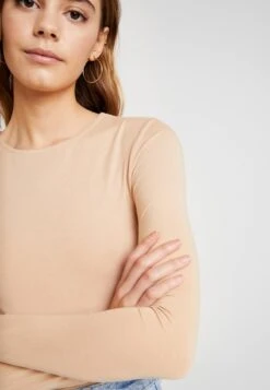 Even&Odd 2 PACK - Langarmshirt - Tan/black -Even&Odd 5cb04f631bbb4720a70b7dd368ef11b7