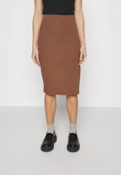 PENCIL SKIRT WITH SLIT - Bleistiftrock - Brown -Even&Odd 6461062fa48f495693b6b414c70f8bca 1