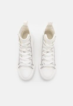 Even&Odd LOVE - Sneaker High - White/black -Even&Odd 89d41d1d0d1d4c418e691b1dfc2f8107