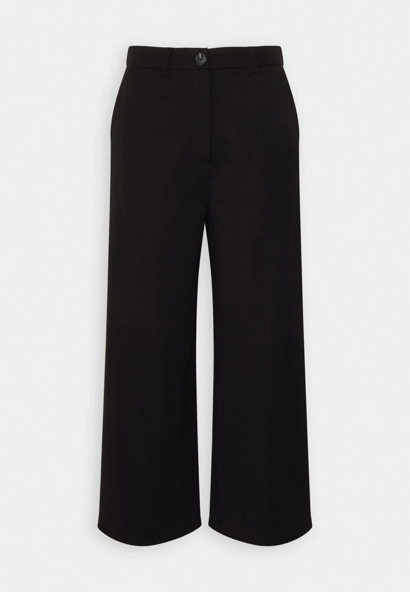 Even&Odd TAILORED WIDE LEG CULOTTE - Stoffhose - Black 4 Even&Odd TAILORED WIDE LEG CULOTTE - Stoffhose - Black – Bild 4