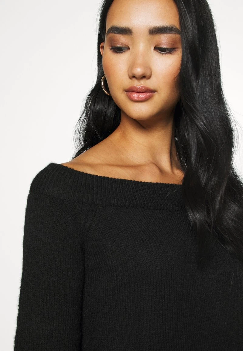 Even&Odd SCHULTERFREI MINI STRICKKLEID - Strickkleid - Black 6 Even&Odd SCHULTERFREI MINI STRICKKLEID - Strickkleid - Black – Bild 6