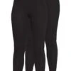 2 PACK - Leggings - Hosen - Black/black