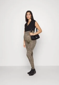 Even&Odd 30 2 PACK - Leggings - Hosen - Black/multi-coloured