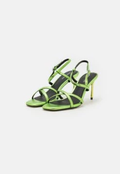 Even&Odd LEATHER - High Heel Sandalette - Green -Even&Odd f5f812e8c2864e15888b5cde8f529aea