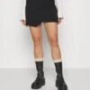 GATHERED MINI SKIRT - Minirock - Black